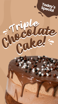 Triple Chocolate Cake Video