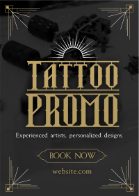 Tattoo Studio Promo Poster Design