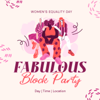 We Are Women Block Party Instagram Post