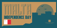 Mid-Century Malta Independence Day Twitter Post