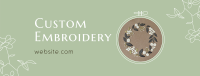 Custom Made Embroidery Facebook Cover Image Preview