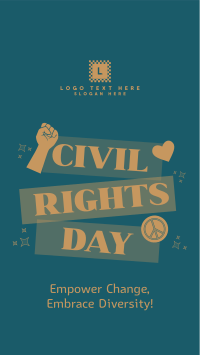 Bold Civil Rights Day Stickers Facebook Story