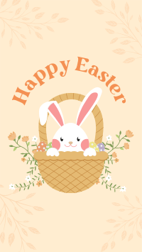 Modern Easter Bunny Facebook Story Design