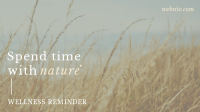 Elegant Wellness Reminder Facebook Event Cover