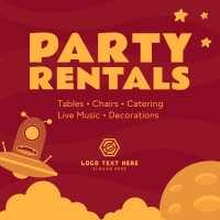 Party Rentals For Kids Linkedin Post