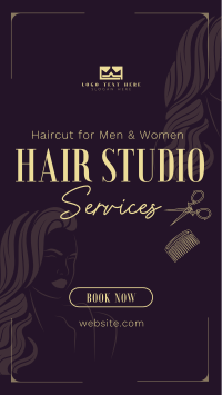 Hair Studio TikTok Video Design