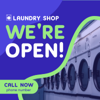 Laundry Shop Instagram Post Design