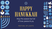 Happy Hanukkah Pattern Animation