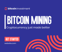 Start Bitcoin Mining Facebook Post