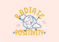 Positive Vibes Postcard