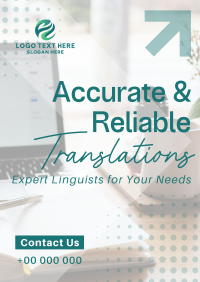 Corporate Reliable Translator Service Poster