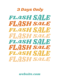 Flash Sale Warp Poster Design