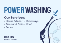Power Wash Services Postcard