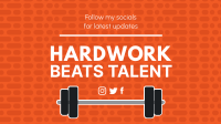 Hardwork Beats Talent YouTube Banner