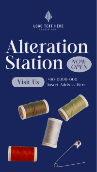 Now Open Alteration Shop Instagram Story Design