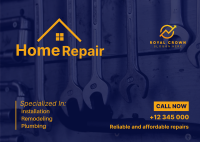 Home Maintenance Repair Postcard