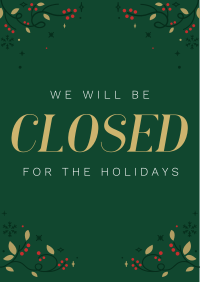 Closed for Christmas Flyer Design