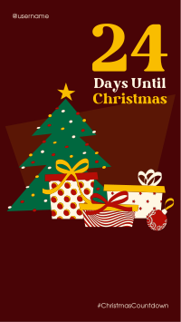 Festive Christmas Countdown Facebook Story