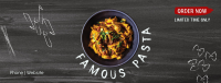 Pasta Chalkboard Facebook Cover Image Preview