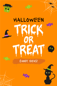 Cute Trick or Treat Pinterest Pin Image Preview