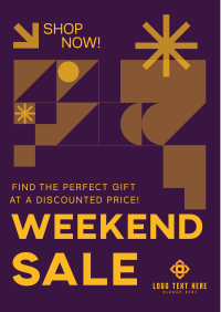 Geometric Weekend Sale Flyer