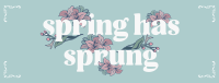 Vintage Floral Spring Facebook Cover Image Preview