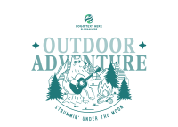 Outdoor Adventure Camping Postcard