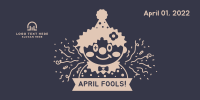 April Fools Clown Banner Twitter Post