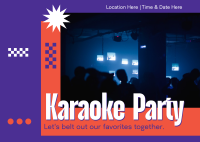 Karaoke Break Postcard