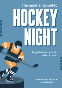 Winter Ice Hockey Poster