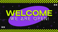 Neon Welcome Facebook Event Cover