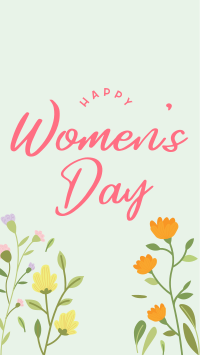 Floral Women's Day Facebook Story