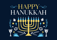 Peaceful Hanukkah Postcard