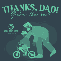 Thank You Best Dad Ever Instagram Post Design