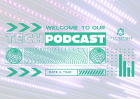 Futuristic Tech Podcast Postcard