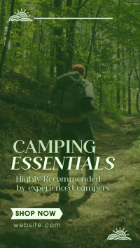 Mountain Hiking Camping Essentials Video