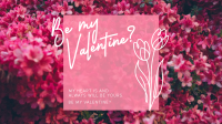 Sweet Pink Valentine Zoom Background