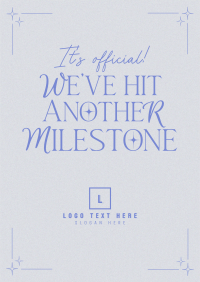 Minimalist Milestones Flyer