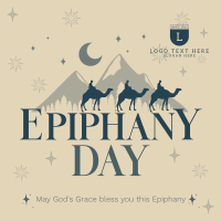 Sparkling Epiphany Day Linkedin Post