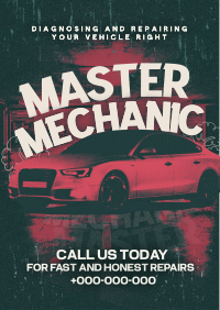 Nostalgia Car Mechanic Flyer