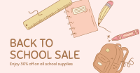 Back to School Sale Facebook Ad