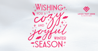 Snow Winter Greeting  Facebook Ad