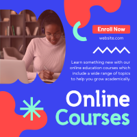 Online Education Courses Instagram Post