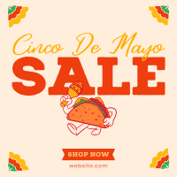 Happy Taco Mascot Sale Instagram Post