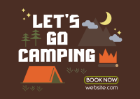 Camp Out Postcard