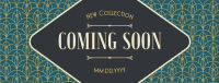 Art Deco Coming Soon Facebook Cover Image Preview