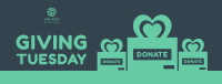 Donation Heart Box  Facebook Cover Image Preview