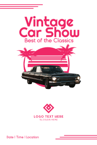 Vintage Car Show Pinterest Pin Design