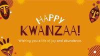 Kwanzaa Mask Facebook Event Cover