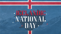 Sparkly Icelandic National Day Animation